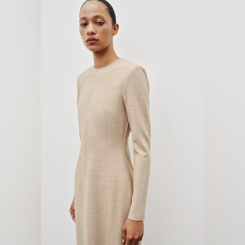 NWT Zara Woman ZW Collection Wool Tube Dress Size L Large - Picture 3 of 12